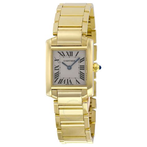 cartier tank yellow gold women's watch|cartier tank française watch.